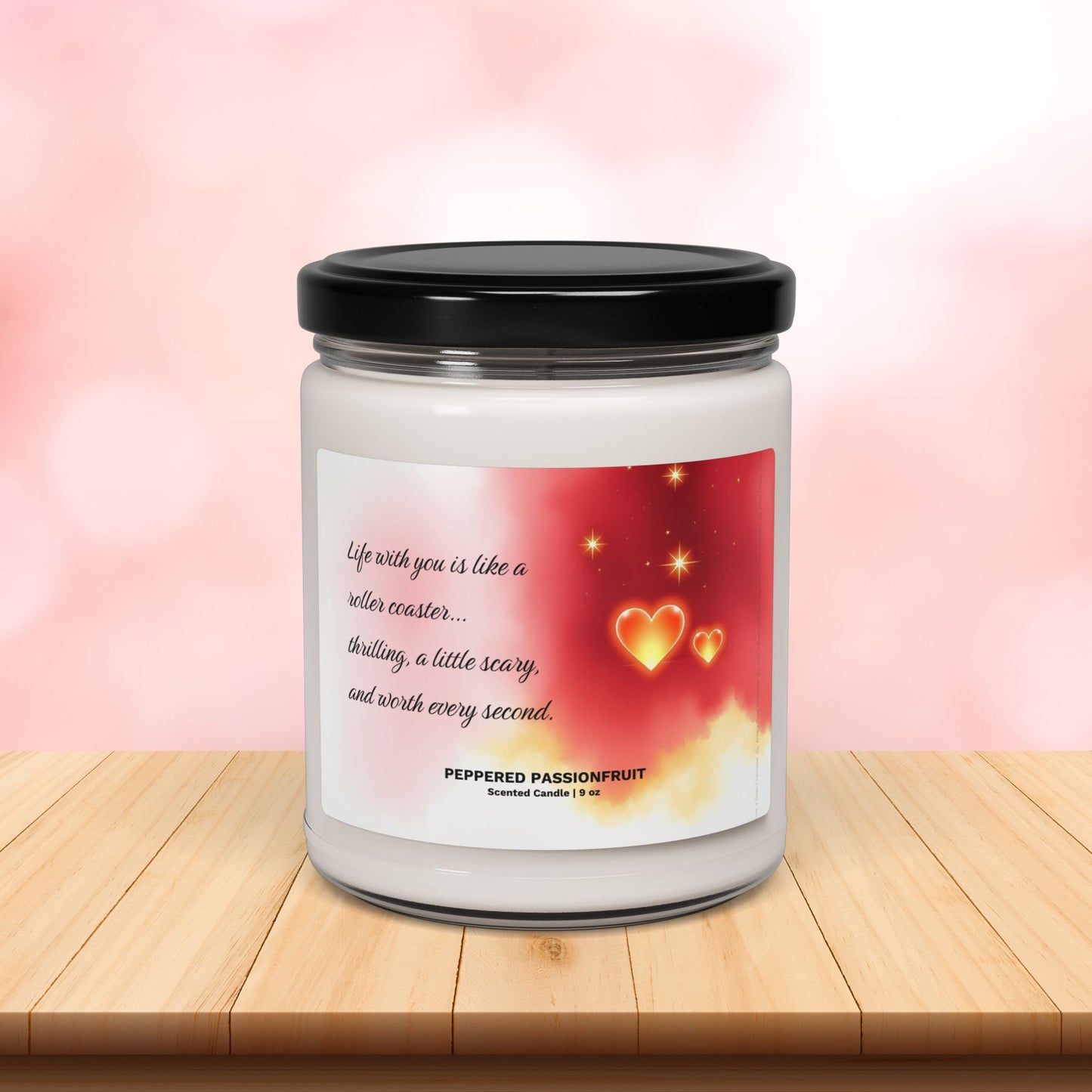 Peppered Passionfruit Scented Soy Candle ⎮ Roller Coaster Love